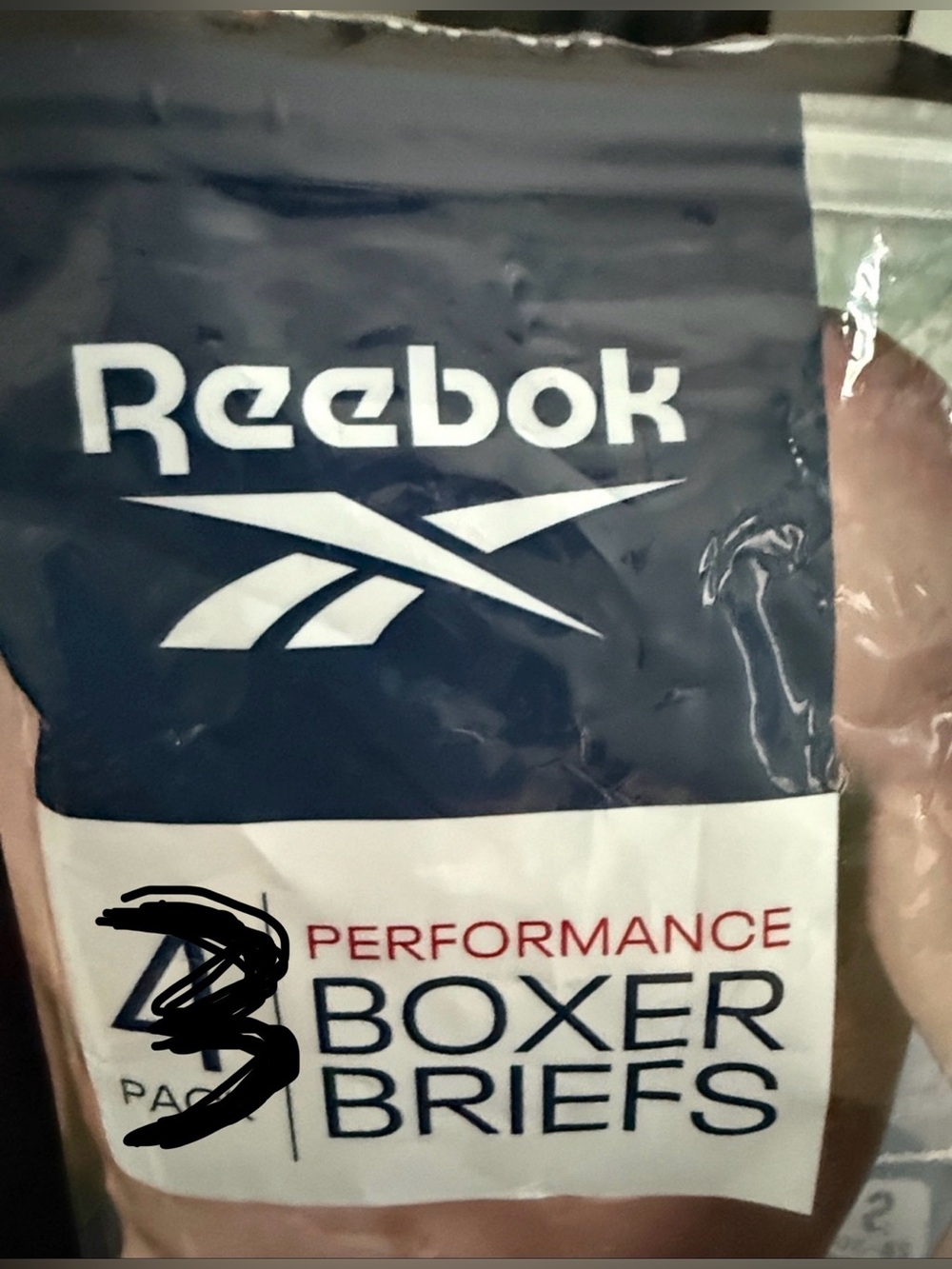 🖤REEBOK MEN’S 3 PERFORMANCE SPEEDWICK BLACK BOXER BRIEFS SIZE S🖤